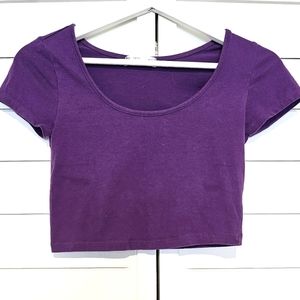 Purple Crop Top Size S